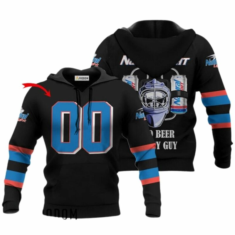 Personalized cold natural light hockey guy 3d hoodie 1