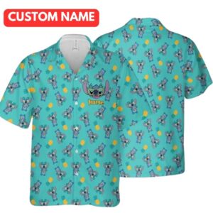 Personalized Cute Stitch Aloha Summer Beach Trip Lilo And Stitch Hawaiian Shirt