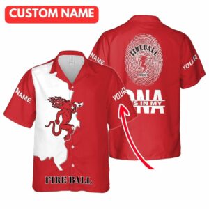 Personalized Fireball Cinnamon Whisky Its In My Dna Hawaiian Shirt
