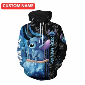 Personalized Funny Stitch Galaxy All Over Print Hoodie