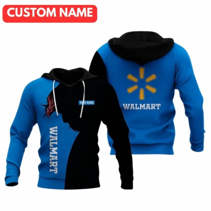 Personalized jesus with walmart 3d hoodie 1