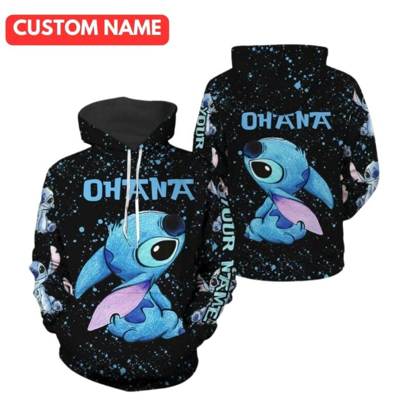 Personalized lilo and stitch 3d hoodie 1