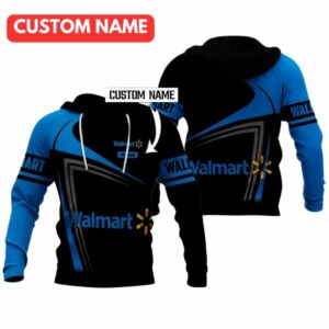 Personalized Logo Walmart In My Heart Blue And Black All Over Print Hoodie