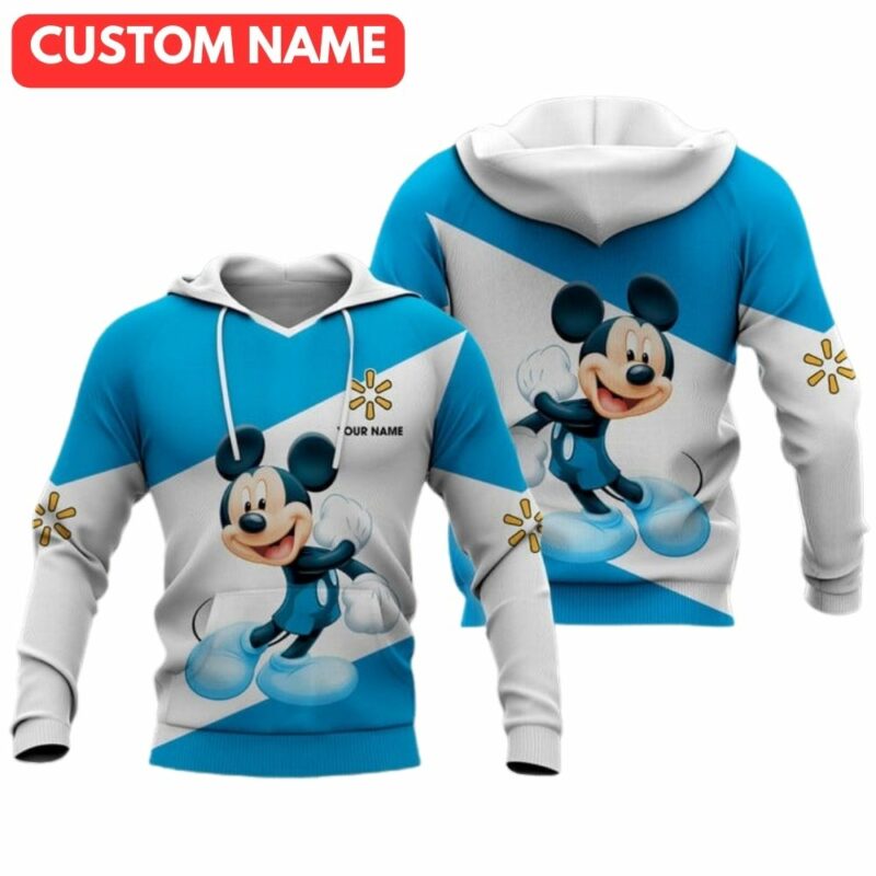 Personalized mickey mouse dance with logo walmart 3d hoodie 1