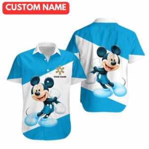 Personalized Mickey Mouse Dance With Logo Walmart Hawaiian Shirt