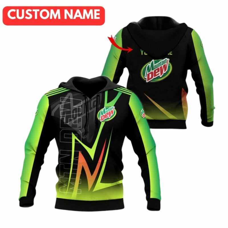 Personalized mountain dew esport 3d hoodie 1