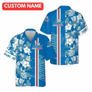 Personalized Natural Light Floral Flower Hawaiian Shirt