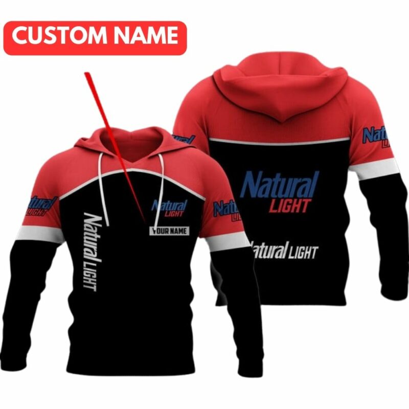 Personalized natural light in my heart logo 3d hoodie 1