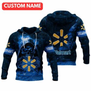 Personalized Skull Hold Logo Walmart All Over Print Hoodie