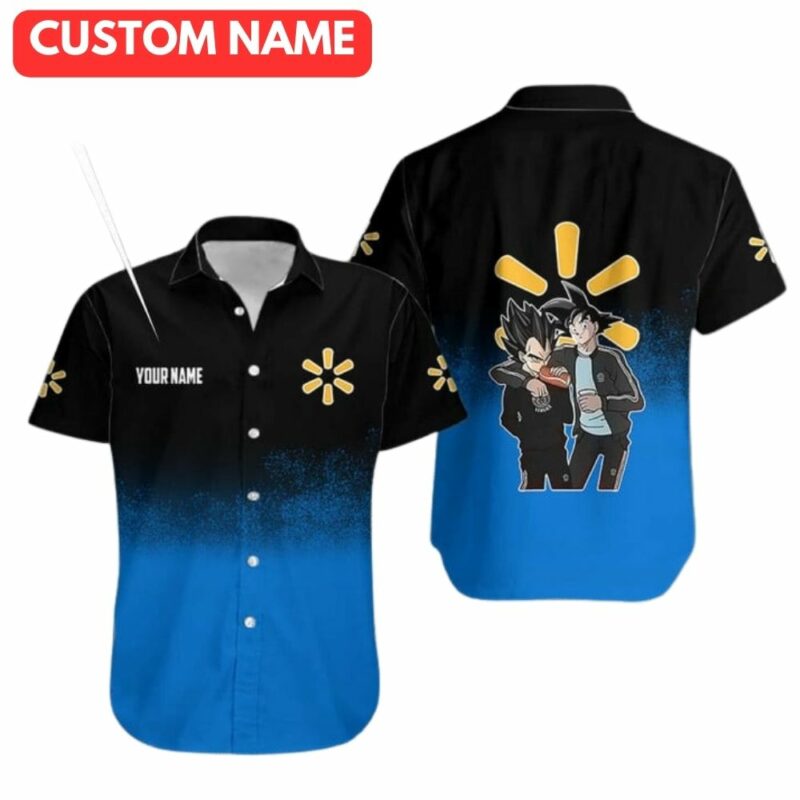 Personalized son goku dragon with walmart hawaiian shirt 1