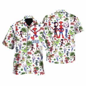 Personalized Spidey And His Amazing Friends Hawaiian Shirt