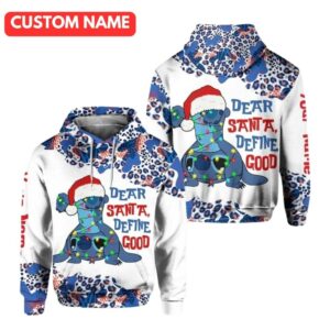 Personalized Stitch Christmas Disney All Over Print Hoodie