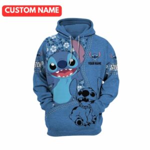 Personalized Stitch Disney All Over Print Hoodie