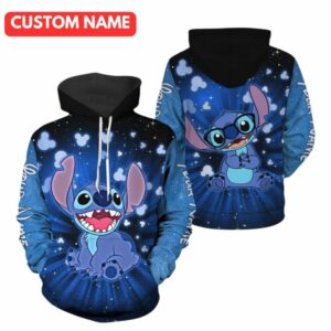 Personalized Stitch Mickey Disney All Over Print Hoodie
