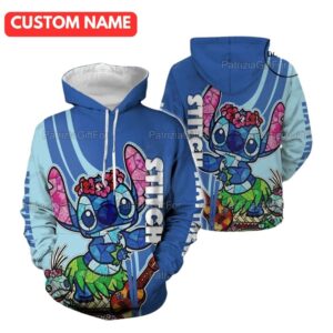 Personalized Stitch Ohana Stitch All Over Print Hoodie