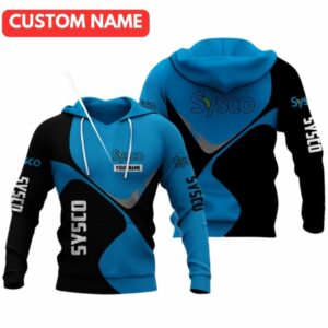 Personalized Sysco In My Heart Black And Blue All Over Print Hoodie