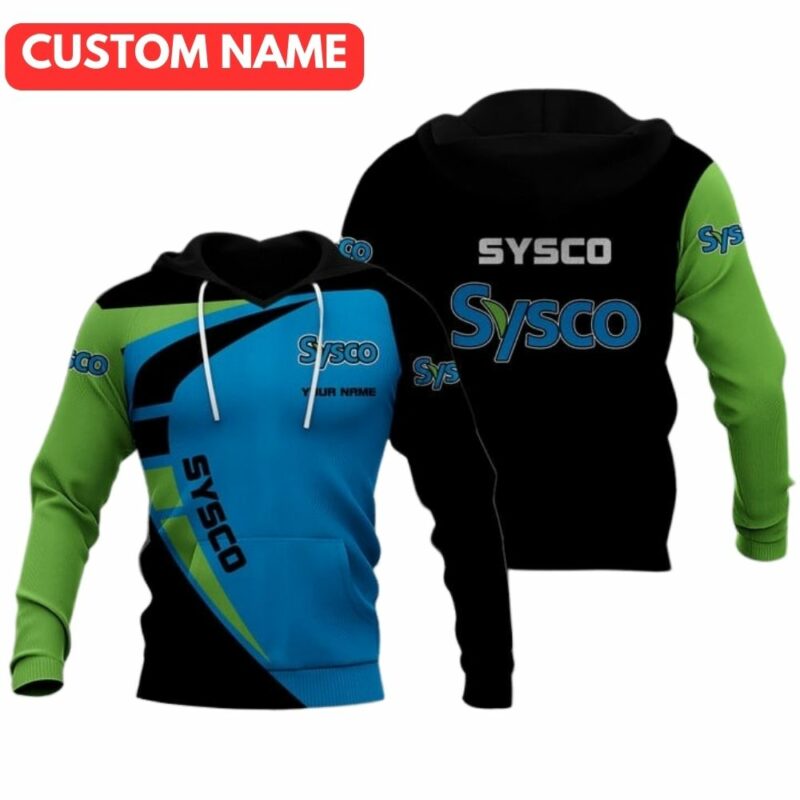 Personalized sysco in my heart black blue and green 3d hoodie 1