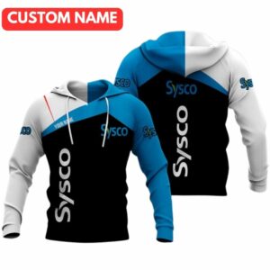 Personalized Sysco In My Heart Black Blue And White All Over Print Hoodie