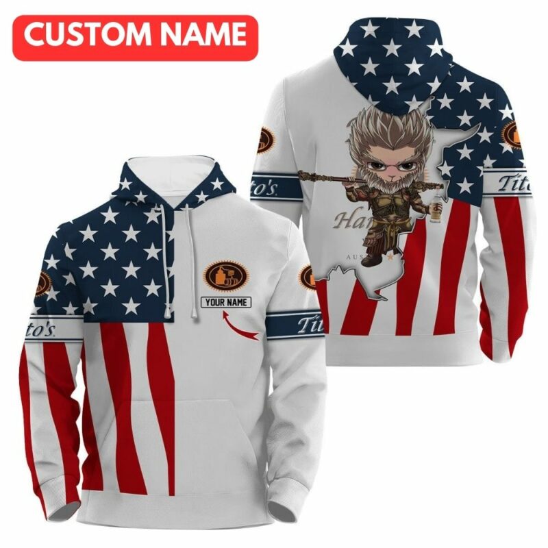 Personalized titos black myth wukong 3d hoodie 1