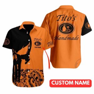 Personalized Tito's Skull Punisher Hawaiian Shirt