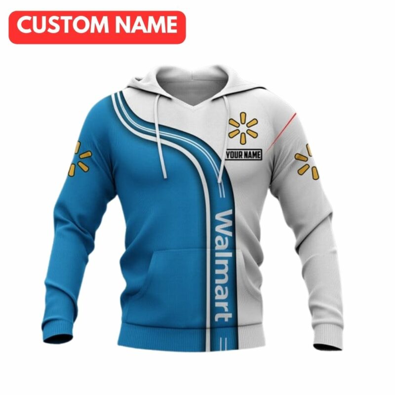 Personalized walmart in my heart white and blue funny 3d hoodie 1