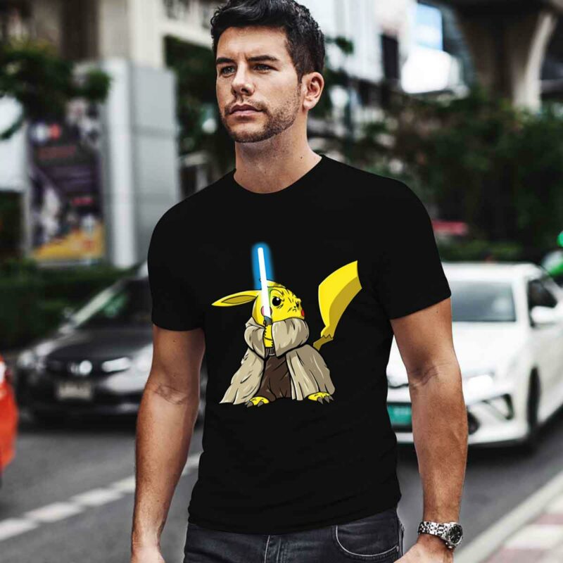 Pikachu As Master Yoda Jedi Pokemon Star Wars 0 T Shirt