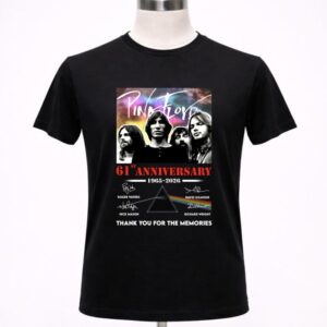 Pink Floyd 61st Anniversary 1965-2026 Thank You For The Memories Shirt