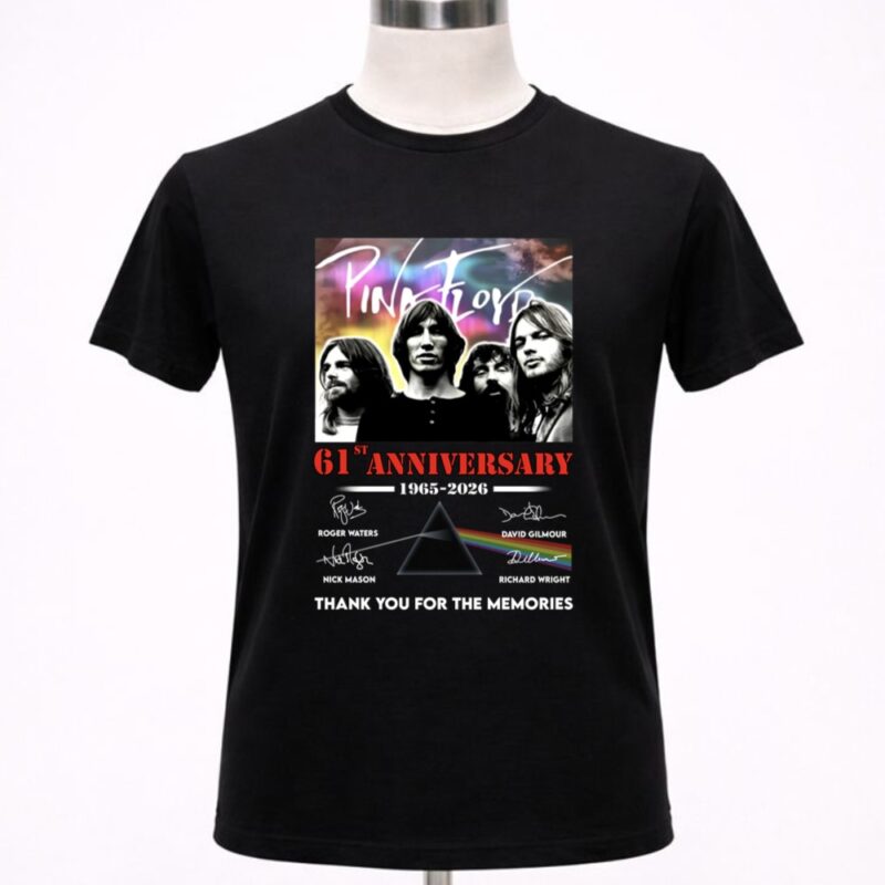 Pink Floyd 61st Anniversary 1965 2026 Thank You For The Memories 1 T Shirt 10