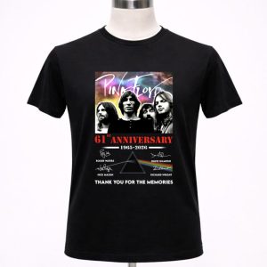 Pink Floyd 61st Anniversary 1965-2026 Thank You For The Memories Shirt
