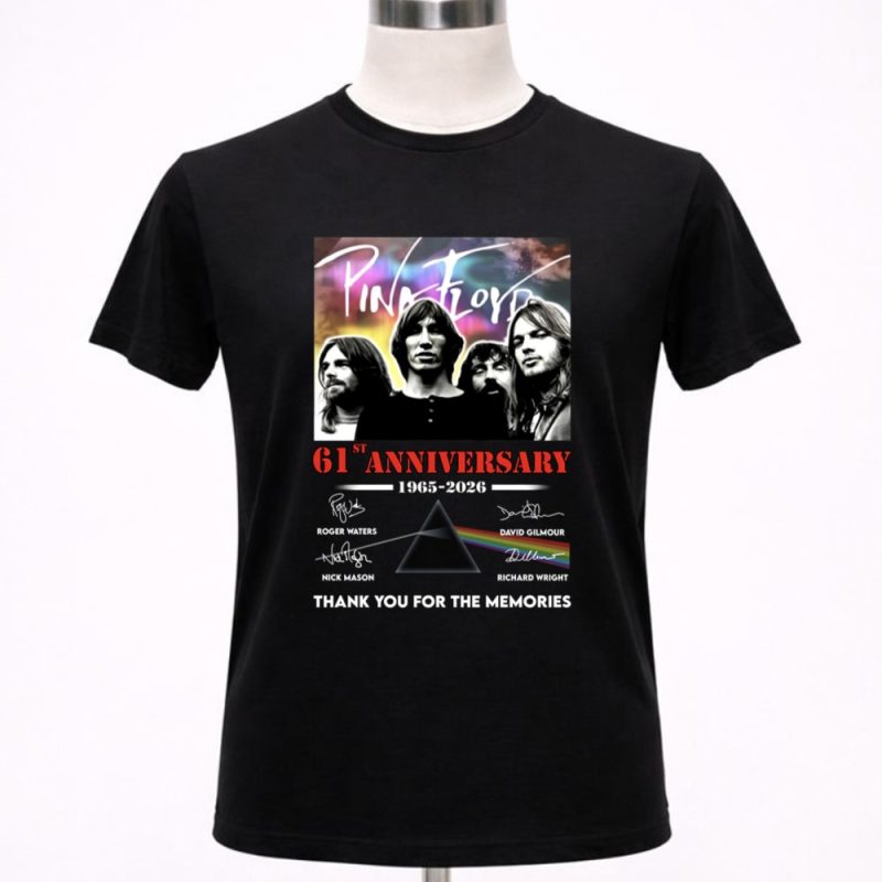 Pink Floyd 61st Anniversary 1965 2026 Thank You For The Memories 1 T Shirt 9