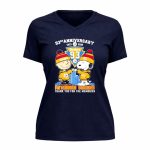 Pittsburgh Steelers Outfit With Snoopy And Charlie Brown 93rd Anniversary 1933 2026 9 Womens V Neck.jpg