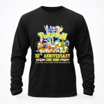 Pokemon 30th Anniversary 2026 Pikachu Mewtwo Eevee Mew Dragonite Snorlax 4 Long Sleeves.jpg