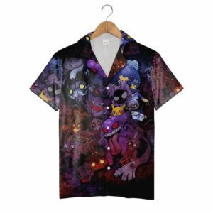 Pokemon Gengar Ghost Hawaiian Shirt