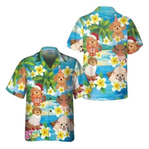 Poodle I Wish You A Merry Christmas Hawaiian Shirt