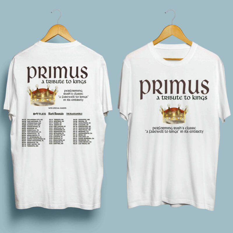 Primus A Tribut To Kings Music Summer World Tour 2022 Front 4 T Shirt
