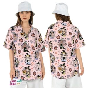 Princess Witch Halloween Spooky Disneyworld Party Hawaiian Shirt