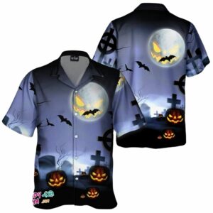 Pumpkin Halloween Night Hawaiian Shirt