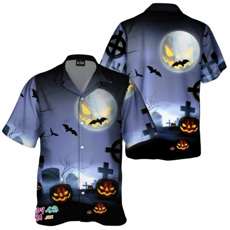 Pumpkin halloween night hawaiian shirt 1