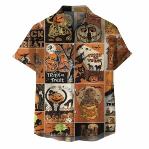 Pumpkin Jack O Lantern Spooky Season Hawaiian Shirt