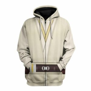 Qui Gon Jinn Costume Jedi Master Star Wars All Over Print Hoodie