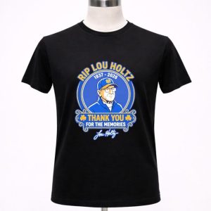 RIP Lou Holtz 1937 – 2026 Memorial ND Coach Tribute Thank You For The Memories 1 T Shirt.jpg