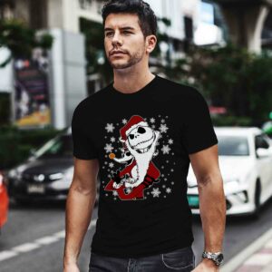 Retro Nightmare Before Christmas Jack Skellington Santa Claus and Zero Dog Light Swea 0 Sweatshirt