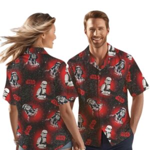 Retro Disney Star Wars Darth Vader Stormtrooper Hawaiian Shirt