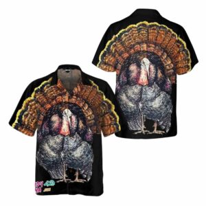 Roasted Turkey Graphic Thanksgiving Hawaiian Shirt