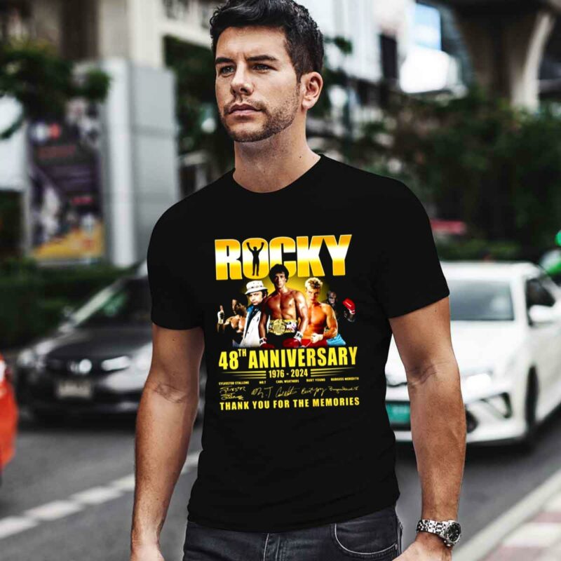 Rocky 48Th Anniversary 1976 2024 Thank You For The Memories 0 T Shirt