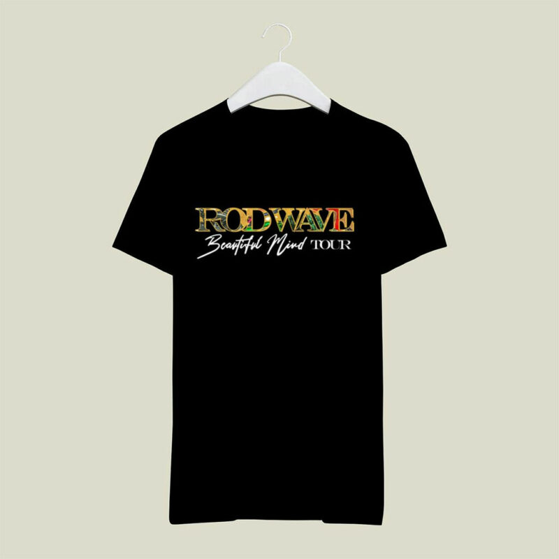 Rod Wave Beautiful Mind 2022 2023 Tour Front 4 T Shirt
