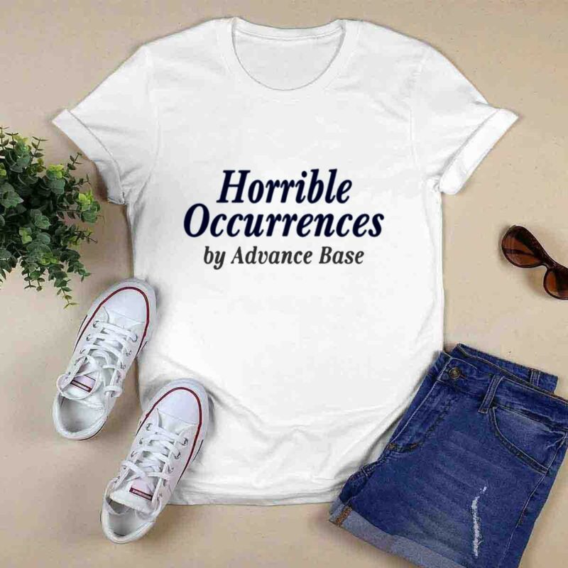 Run For Cover Records Advance Base Horrible Occurrences 0 T Shirt