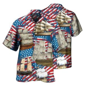Sailing America Independence Day Hawaiian Shirt