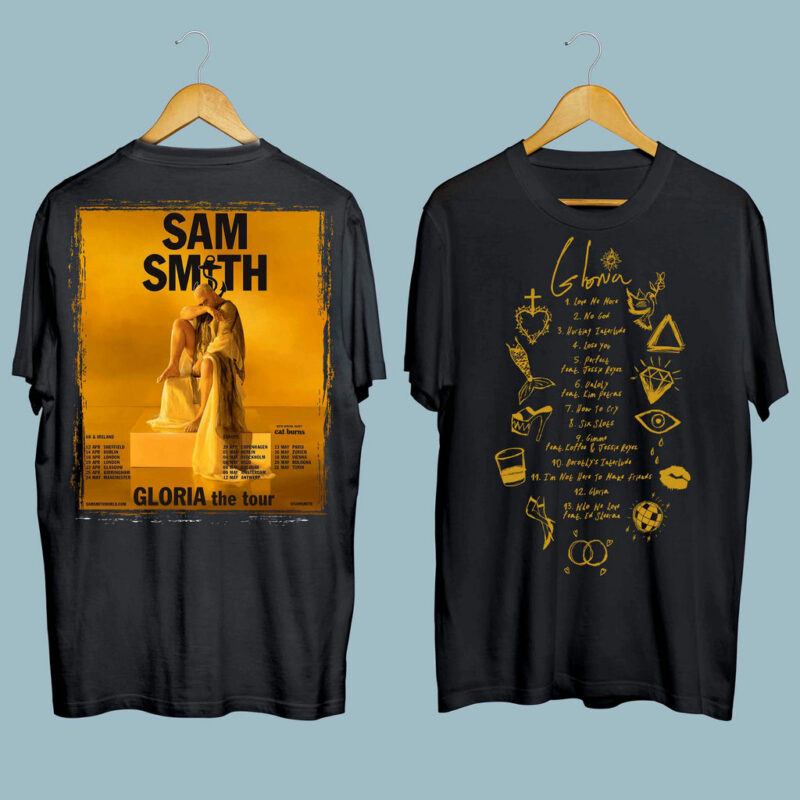 Sam Smith Gloria World Tour 2023 Front 4 T Shirt