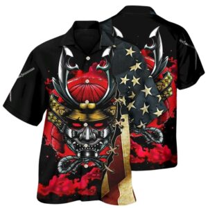 Samurai America Independence Day Hawaiian Shirt